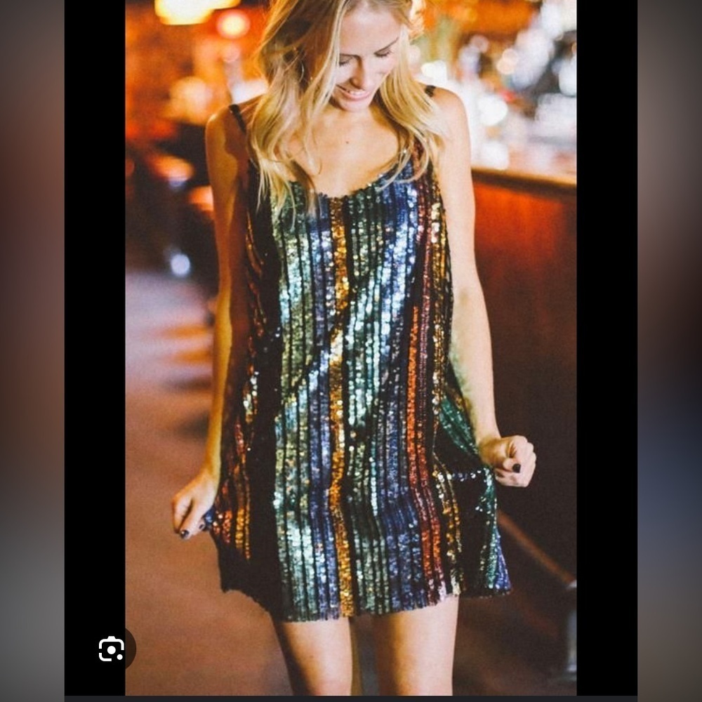 Sequin Striped Dress Show Me Your Mumu Vivian Slip Dress Cocktail revolve spring